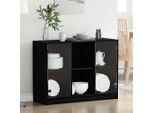 Maison Exclusive - Credenza Rovere Nero 100 X 37 X 75.5 Cm