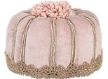 Clayre & Eef Torta Decorativa A Figure Ø 12X7 Cm Tessuto Rosa