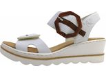 Rieker Scarpe Da Donna Sandalette Bianco Casual, Numero Di Scarpe: 41 Eu