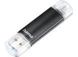 Hama Flashpen "Laeta Twin"", Usb 3.0, 64GB, 40Mb/S, Nero (00181098) Chiavetta Usb"