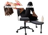Sedia Da Ufficio, Design Ergonomico, Regolabile In Altezza, Nera