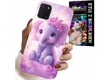 Custodia Per Samsung Galaxy A81 - Elefante Dolce Su Sfondo Rosa Custodia + Pellicola