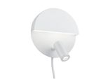 Trio Mario Led Applique 2X6W ⌀16Cm Bianco Opaco Bianco Caldo Luce Notturna Bt Altoparlante