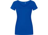 X.O By Promodoro 1525 | Maglietta Donna Con Scollo A V, Cotone Pettinato - Colore: Azzurro - Taglia: S