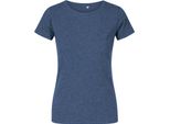 X.O By Promodoro 1505 | Maglietta Girocollo Da Donna, Cotone Pettinato - Colore: Heather Navy - Taglia: Xl