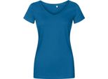 X.O By Promodoro 1525 | Maglietta Donna Con Scollo A V, Cotone Pettinato - Colore: Petrolio - Taglia: Xl