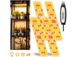 18W Pianta Lampada Led Luce Solare Con 3/9/12H Timer, Sei Livelli Di Oscuramento, 384 Led Crescere Luce Crescere Luce Per Piante Da Interno, Fiori, Verdure