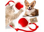 Palla Interattiva Per Gatti Giocattoli Per Cani Usb Vibrante Led Elettrico