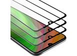 Cadorabo 3X Pellicola Protettiva A Schermo Intero Per Xiaomi Redmi 7 In Vetro Protettivo Del Display Temperato Nero