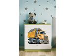 Cassettiera Per Bambini Camion Nel Colore Verde Babydreams
