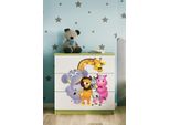 Cassettiera Per Bambini Zoo Nel Colore Verde Babydreams