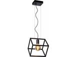 Lampada A Sospensione Minimalista Nera Fabian 1Xe27 40W Lucide