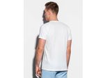 Ombre Clothing T-Shirt Uomo A Maniche Corte Henshaw Bianco L
