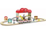 Hape E3877, Set Di Treni E Binari, 3 Anni, Multicolore