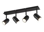 Angelo Lampada Da Soffitto Per Bagno Nera Trio 880400432