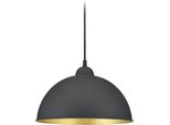 Trio Leuchten Lampada A Sospensione Jimmy Duoline E27, Nero / Oro