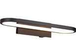 Trio-Leuchten Gianni Applique Wht 40X7,50X14,80 Cm Nero Lampada Da Parete