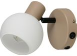 Applique, Metallo, Beige Caldo, E14, 1 Luce, L 17,5 Cm