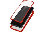 Avizar, Custodia 360° Per Galaxy A53 5G Resistente Agli Urti Con Telaio In Silicone Rigido, Rosso