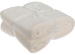 Coperta In Pile Bianca 180 X 230 Cm