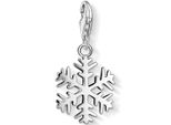 Charm-EinhäNger Thomas Sabo "Schneeflocke", Silber (Silberfarben), Charms, Damen, Silber 925 (Recycelt)