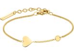 Armband Liebeskind Berlin "Schmuck Geschenk Edelstahl Armkette Herz", Gold (Gelbgoldfarben), ArmbäNder, Damen, 20Cm, Edelstahl, Armband