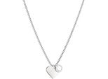 Kette Mit AnhäNger Liebeskind Berlin "Schmuck Geschenk Edelstahl Halskette Herz", Silber (Silberfarben), Halsketten, Damen, Edelstahl, L: 45 B: 2Mm, B:2Mm