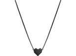 Kette Mit AnhäNger Liebeskind Berlin "Schmuck Geschenk Edelstahl Herz", Schwarz, Halsketten, Damen, Edelstahl, L: 40 B: 2Mm, B:2Mm
