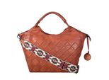 Handtasche HARBOUR 2ND Venezia, Damen, Gr. B/H/T: 50cm x 33cm x 14cm, cognac, Leder, Taschen Handtasche, gewaschenes Rindleder