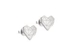 Paar Ohrstecker Liebeskind Berlin "Schmuck Geschenk Edelstahl Ohrringe Herz", Silber (Edelstahlfarben), Ohrringe, Damen, Edelstahl