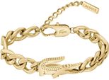 Armkette Lacoste "Crocodile", Gold (Gelbgoldfarben), ArmbäNder, Damen, 19Cm, Edelstahl, Armkette