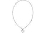 Kette Mit AnhäNger Tommy Hilfiger "Toggle Heart", Bunt (Edelstahlfarben, Blau, Weiß, Rot), Halsketten, Damen, Edelstahl, L: 43 86 B: 2Mm, Mit Emaille, B:2Mm