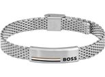 Armband Boss "Alen", Silber (Edelstahlfarben), ArmbäNder, Herren, 20Cm, Edelstahl, Armband, Mit Emaille