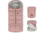 Petite&Mars Set Invernale Jibot 3In1 + Guanti Per Passeggino Jasie Dusty Pink