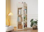 Libreria Rotante, Libreria In Piedi, Scaffale Per Libri Illustrati Con Funzione Di Rotazione A 360 Gradi, Scaffale Per Bambini E Adulti, Libreria Multifunzionale