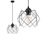 Lampada A Sospensione Stella A 1 Luce, Paralume In Vetro Cromato, E27