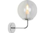Applique Siena Cromo 1 Luce Vetro Beige E14