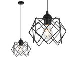 Lampada A Sospensione Stella A 1 Luce, Paralume In Vetro Nero, E27