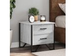 Vidaxl Comodini 2 Pz. Grigio Sonoma 40X41X40 Cm Materiale A Base Di Legno