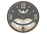 Mauro Ferretti Orologio Da Parete Xxx Ø67X6,5 Cm Nero Marrone