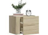 Vidaxl Comodino A Parete Rovere Sonoma 45X30X35 Cm