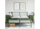 Vidaxl Comodini 2 Pz. Verde Oliva 36X39X68 Cm In Acciaio