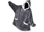 Verk 24558 Felpa Con Cappuccio Tv, Oversize, Grigio