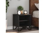 Vidaxl Comodino Nero 2 Pezzi 40X30X40 Cm Materiale A Base Di Legno