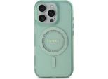 Guess Guhmp16Lpftdten Custodia Rigida Per Iphone 16 Pro 6.3 Zielony/Verde Iml Strass Magsafe