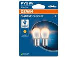 Osram Diadem Chrome Nextgen. PY21W Bau15S 12/21W (Confezione Blister Da 2)