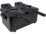 Friggitrice Inventum Doppia 2X2,5 Litri Nera 1800 Watt Zona Fredda