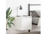 Vidaxl Comodini Da Parete 2 Pz. Bianco 38X34X40 Cm