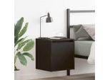 Vidaxl Comodini Da Parete 2 Pezzi Nero 38X34X40 Cm
