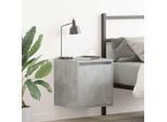 Vidaxl Comodini Da Parete 2 Pz. Grigio Cemento 38X34X40 Cm